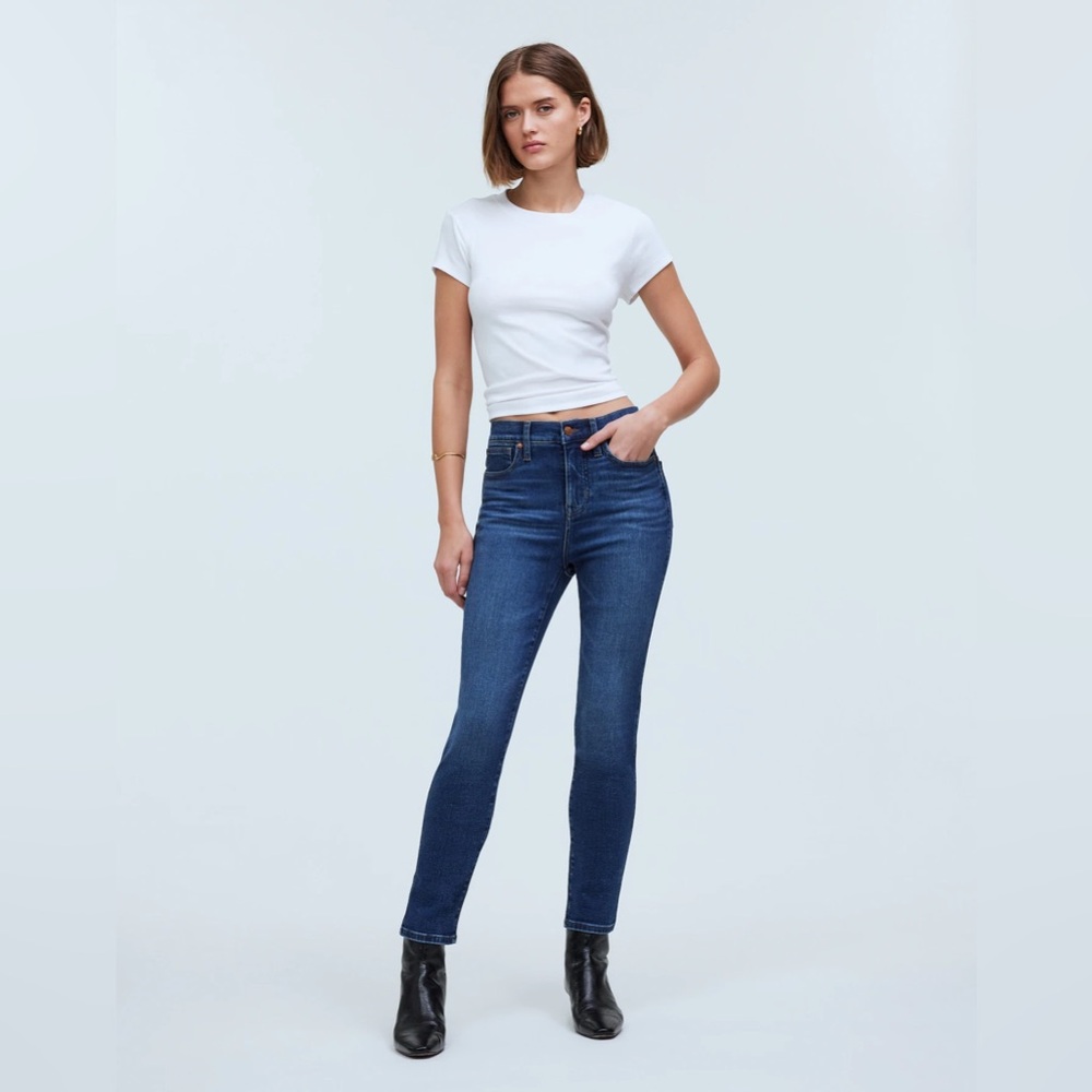 Madewell | Stovepipe | Mid Rise  | Slim Straight Ankle | Pendleton Wash | 23